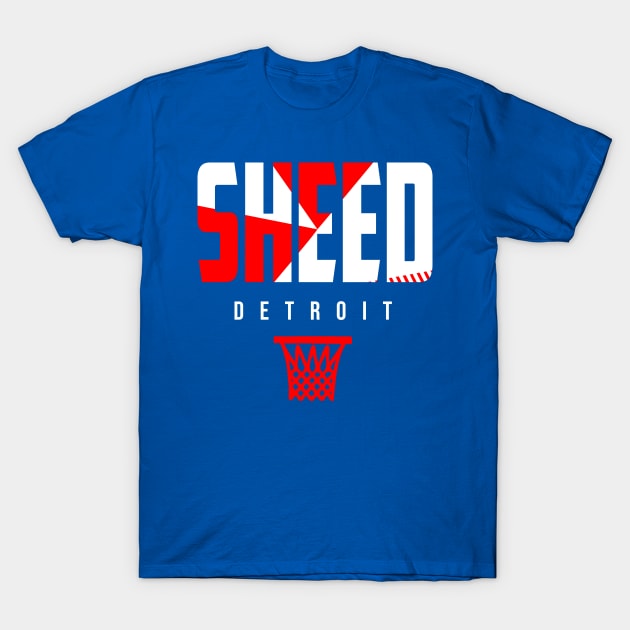 Sheed Detroit Basketball T-Shirt by funandgames